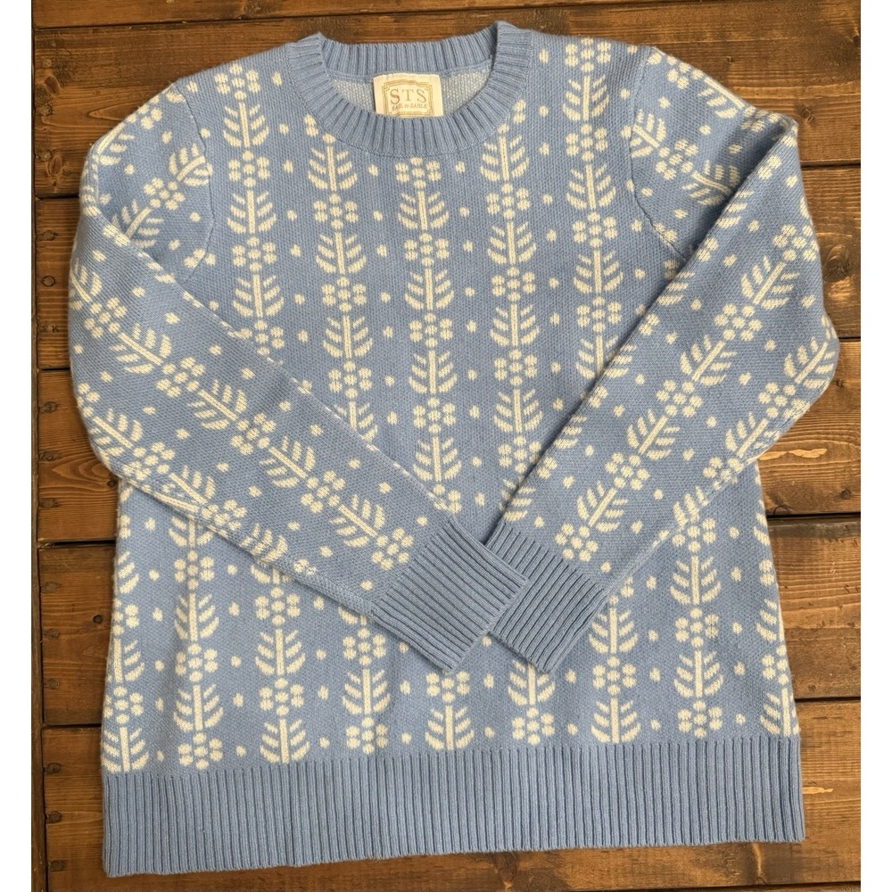 STS Sail To Sable 100% Wool Size M Sweater  Preppy Casual